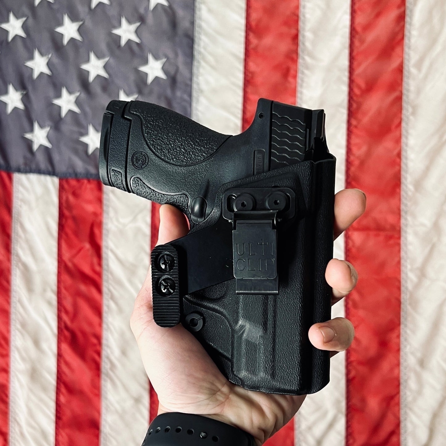 Beretta 92 compact IWB Belt-less Kydex Holster (Black Series)