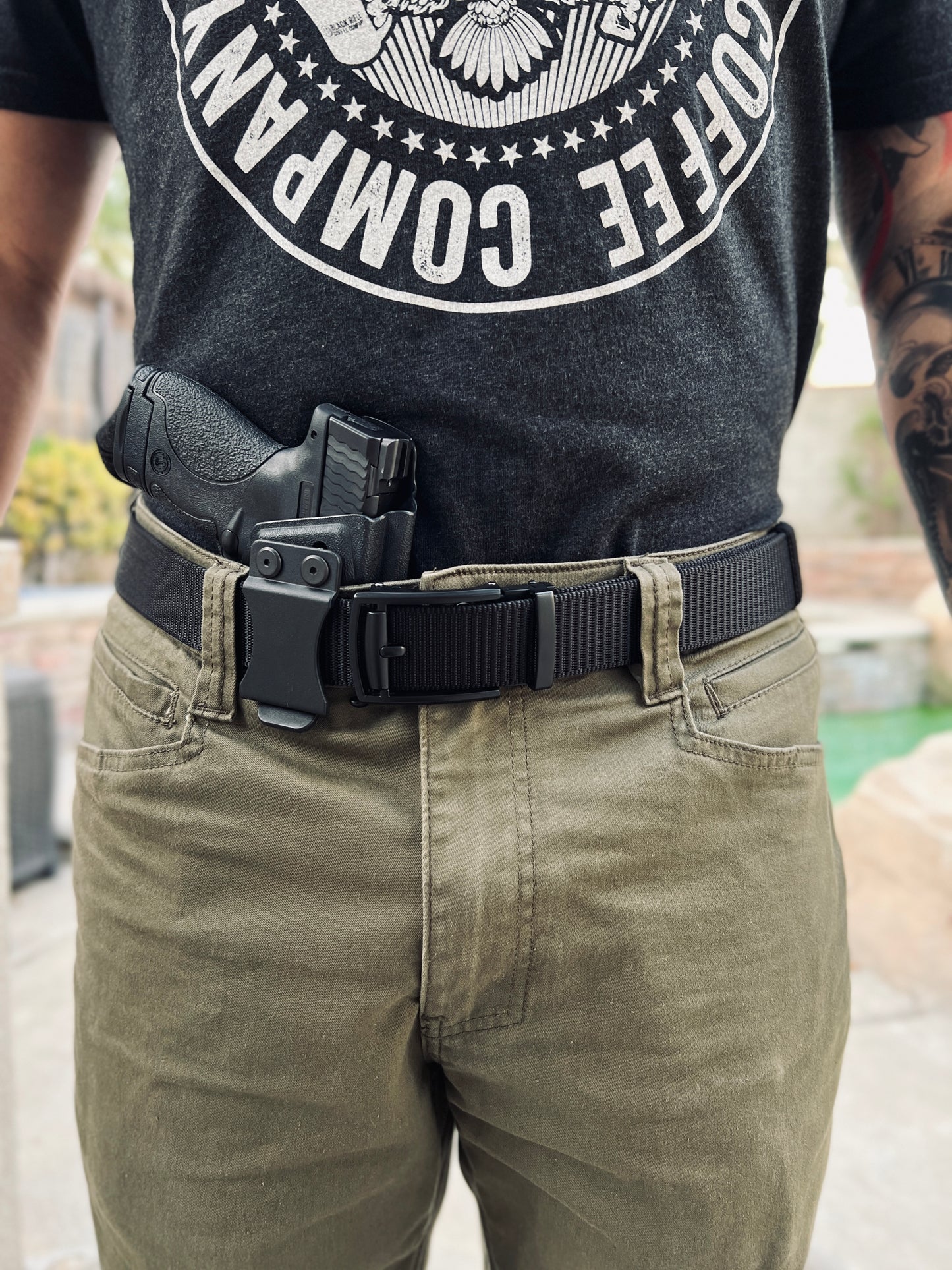 GLOCK IWB Belt-less Kydex Holster (Black Series)