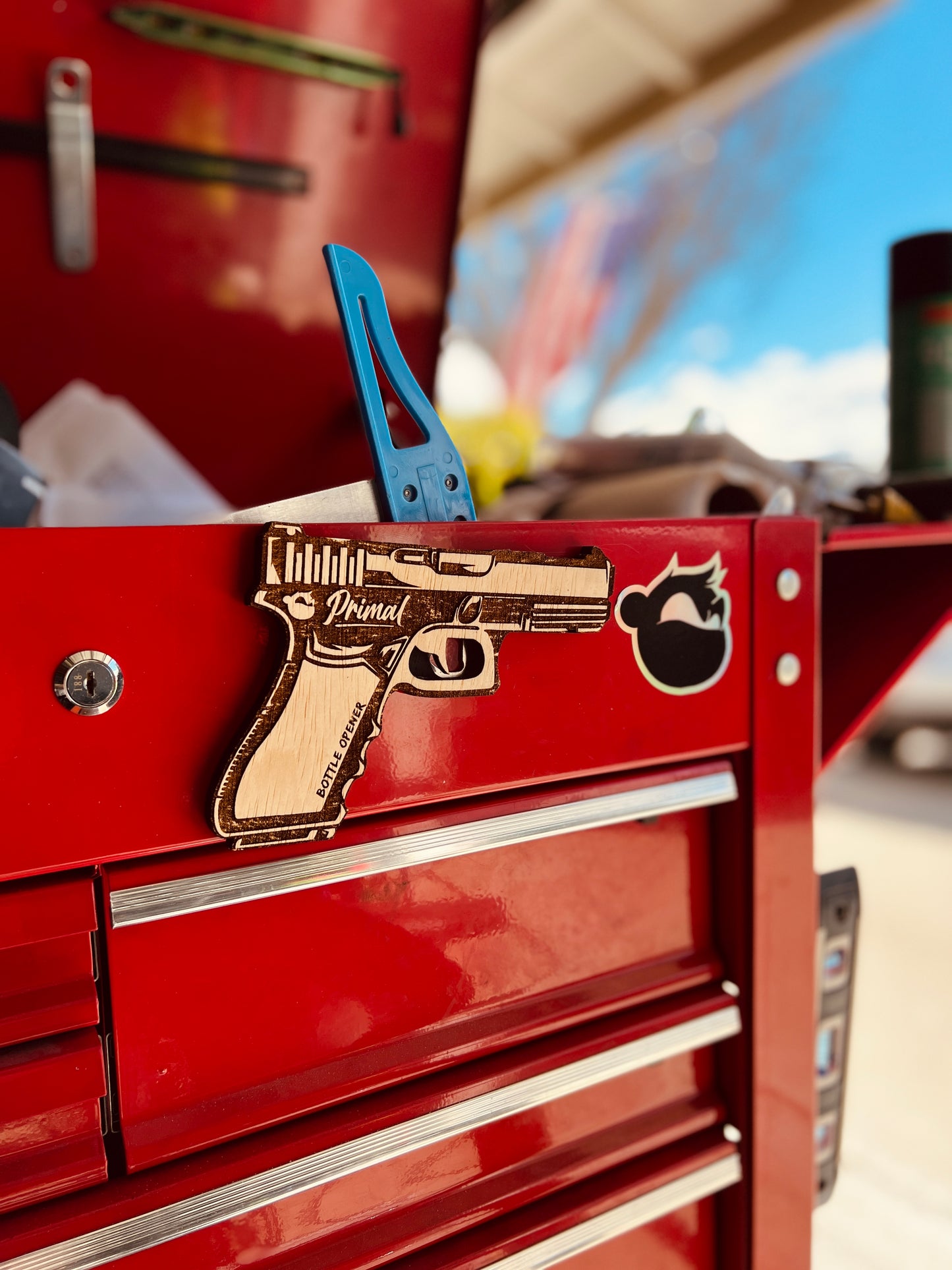 Gun Bottle Opener Bust a Cap