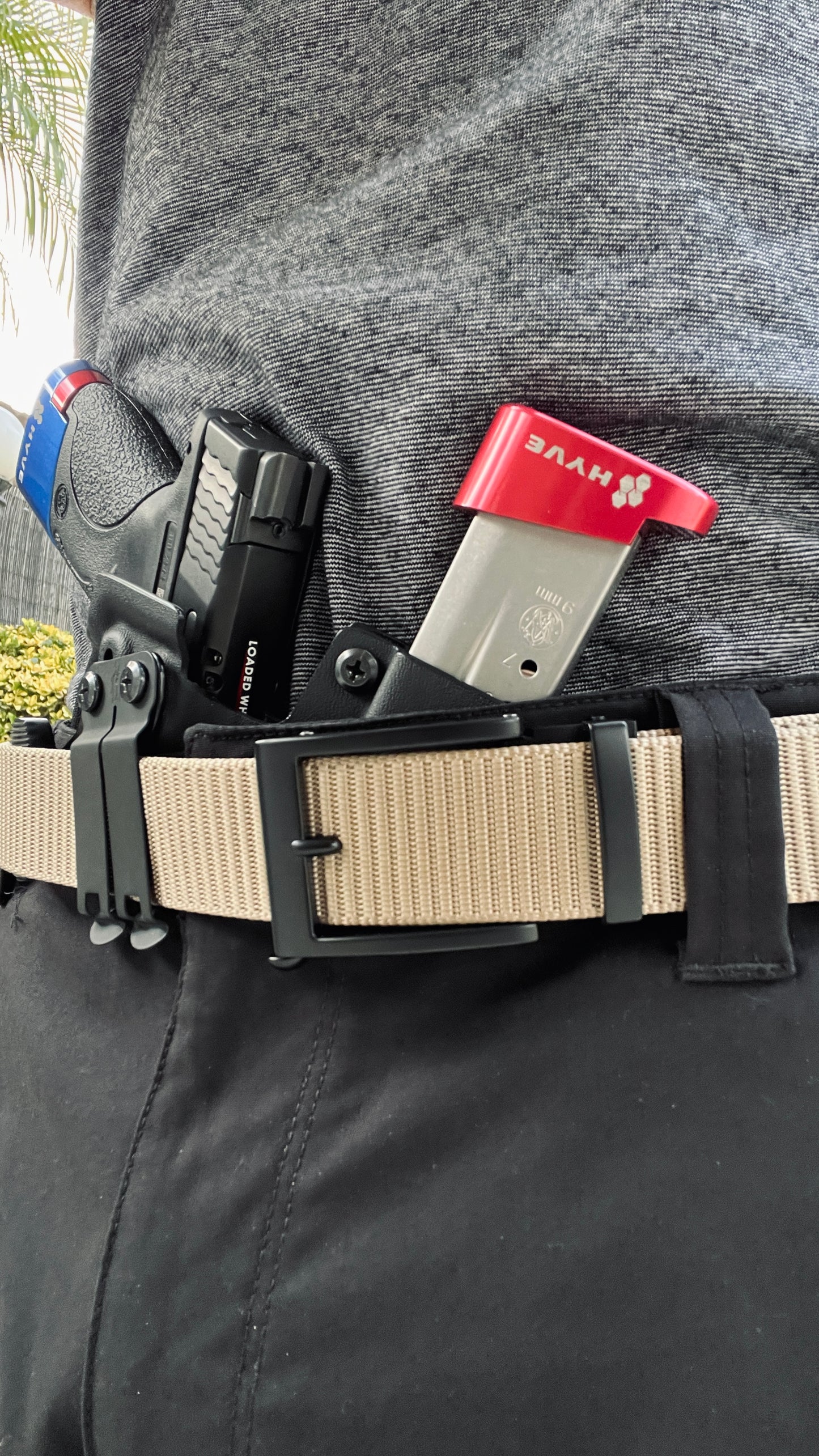Smith & Wesson Shield Appendix Beltless Clip Holster w/ Mag IWB Belt-less Kydex Holster