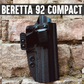 Beretta 92 compact IWB Belt-less Kydex Holster (Black Series)
